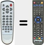 Replacement remote control for REMCON487