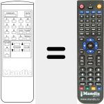 Replacement remote control for REMCON625