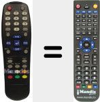 Replacement remote control for REMCON933