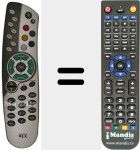 Replacement remote control for REMCON1041