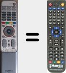 Télécommande pour remplacer NR022