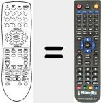Replacement remote control for REMCON261