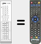 Replacement remote control for MECATRON6203