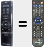 Replacement remote control for REMCON1403