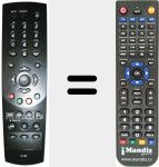Télécommande pour remplacer R-105