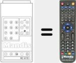 Télécommande pour remplacer RC5172
