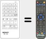 Télécommande pour remplacer RM 605 (A1009022A)