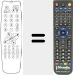 Replacement remote control for REMCON241