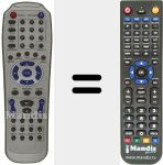 Replacement remote control for REMCON691