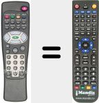 Replacement remote control for REMCON1282