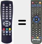 Replacement remote control for REMCON491