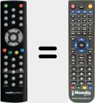 Replacement remote control for M5000