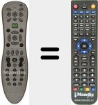 Télécommande pour remplacer RC1264111 00