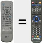 Replacement remote control for REMCON063