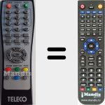 Replacement remote control for RDT1000CPVR