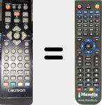Replacement remote control for 1037