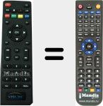 Replacement remote control for HD 600 (Vers 1)