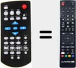 Replacement remote control for MD86162
