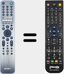 T&eacute;l&eacute;commande pour remplacer RMF-TX621E (100994912)