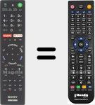 Replacement remote control for RMF-TX 200 E (149312911)