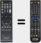 Télécommande pour remplacer RC-762M (24140762)