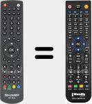 Télécommande pour remplacer 20601206