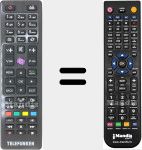 Télécommande pour remplacer RC4849 (23253924)