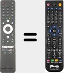 Télécommande pour remplacer RC112GH (306044027FHUN001)