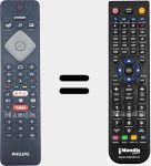 Télécommande pour remplacer YKF464-002 (398GR08BEPHN0036HT)