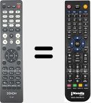 T&eacute;l&eacute;commande pour remplacer RC-1255 (919307102570S)