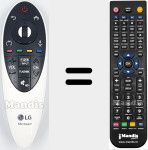 Télécommande pour remplacer AN-MR500G (AKB74535402)