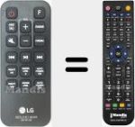 Télécommande pour remplacer AKB74815331