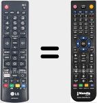 Télécommande pour remplacer AKB75675321