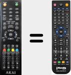 Replacement remote control for AKTV5035N UHD