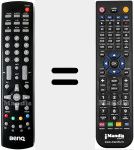 Replacement remote control for BenQ002