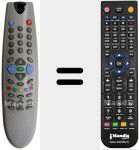 Replacement remote control for REMCON591