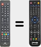 Replacement remote control for CELED584K19B6
