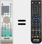 Replacement remote control for CI819TDT