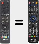 Replacement remote control for CTV3226T