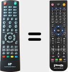 T&eacute;l&eacute;commande pour remplacer CELED500119B7