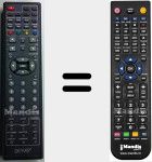 Replacement remote control for LED2251DVBT