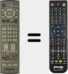 Télécommande pour remplacer EUR7651030A