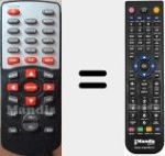 Replacement remote control for Q120E