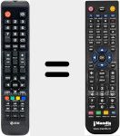 Télécommande pour remplacer LEDTV29D1T1