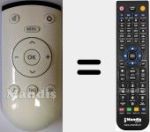 Télécommande pour remplacer YF2187R (720117145400)