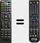 Télécommande pour remplacer DVB-PM1430212HCAT