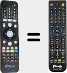 Replacement remote control for S3600