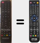 Replacement remote control for INTV3216