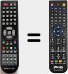 Télécommande pour remplacer INV0024LEDHD