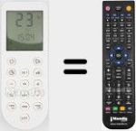 T&eacute;l&eacute;commande pour remplacer KPT-2000B 5209L